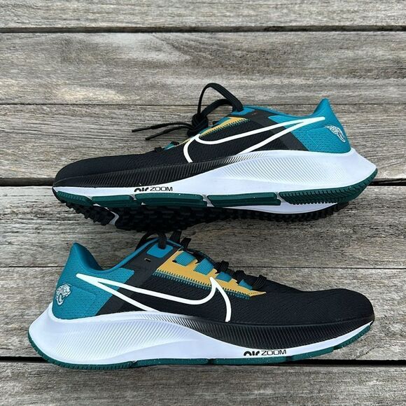 Nike Pegasus 38 NFL Jacksonville Jaguars Size 7 Men's Running Shoes NWT SNEAKERS - Picture 2 of 8